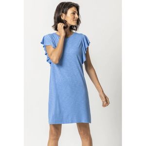 Lilla P NWT Flutter Sleeve Shift Dress in Periwinkle Blue Size Medium, MSRP $160